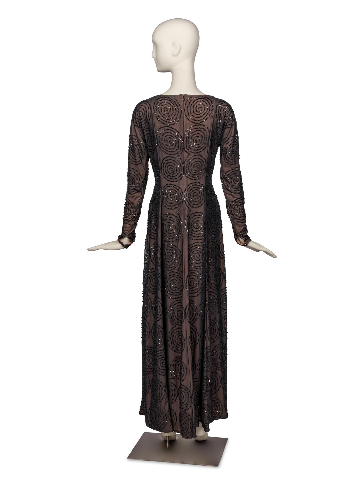 Carolina Herrera Sequined Evening Dress, 2000s
