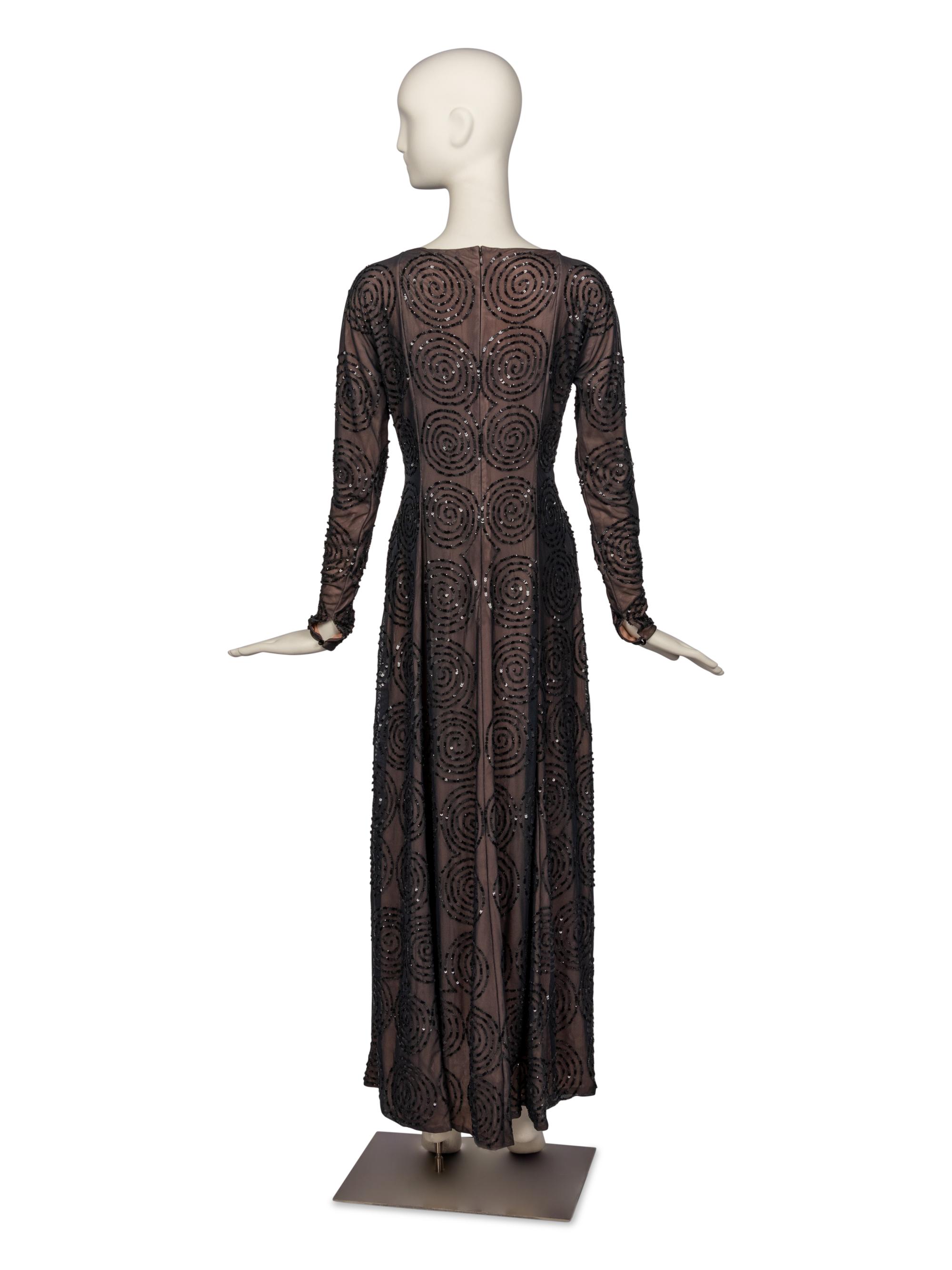 Carolina Herrera Sequined Evening Dress, 2000s
