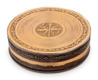 A Continental Gold-Plated Snuff Box