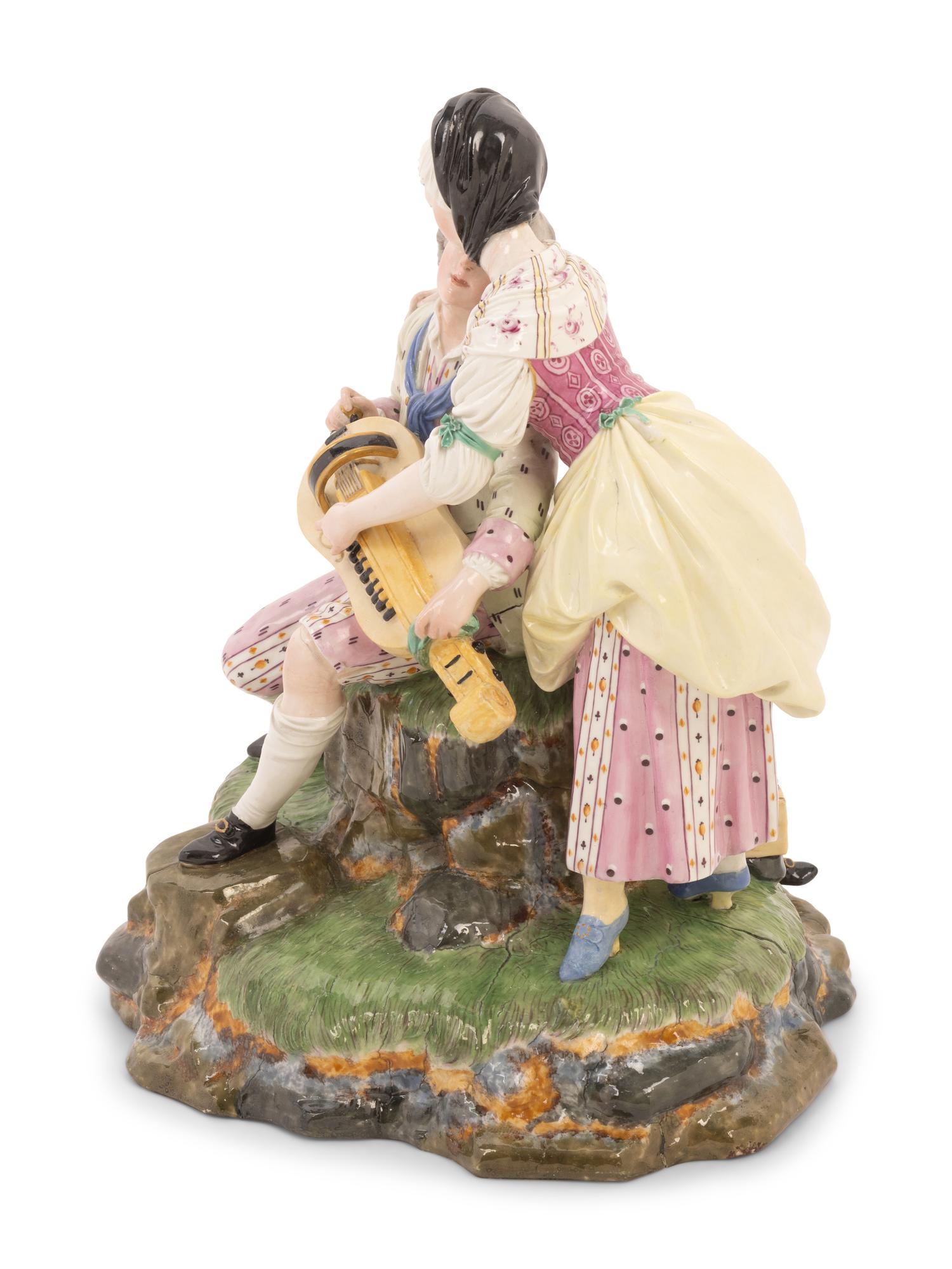 A Johann P. Melchior Designed Höchst Porcelain Figural Group