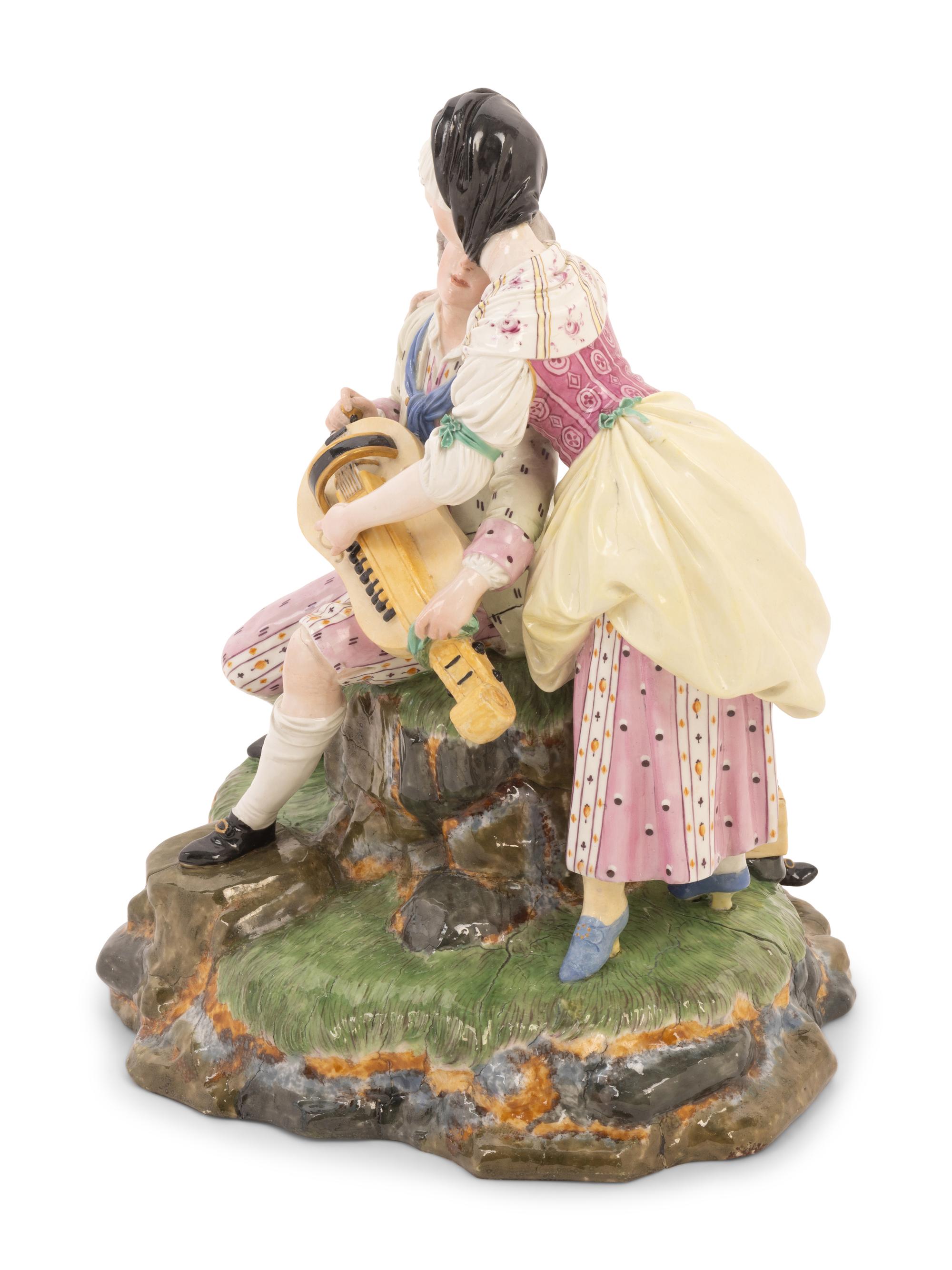 A Johann P. Melchior Designed Höchst Porcelain Figural Group