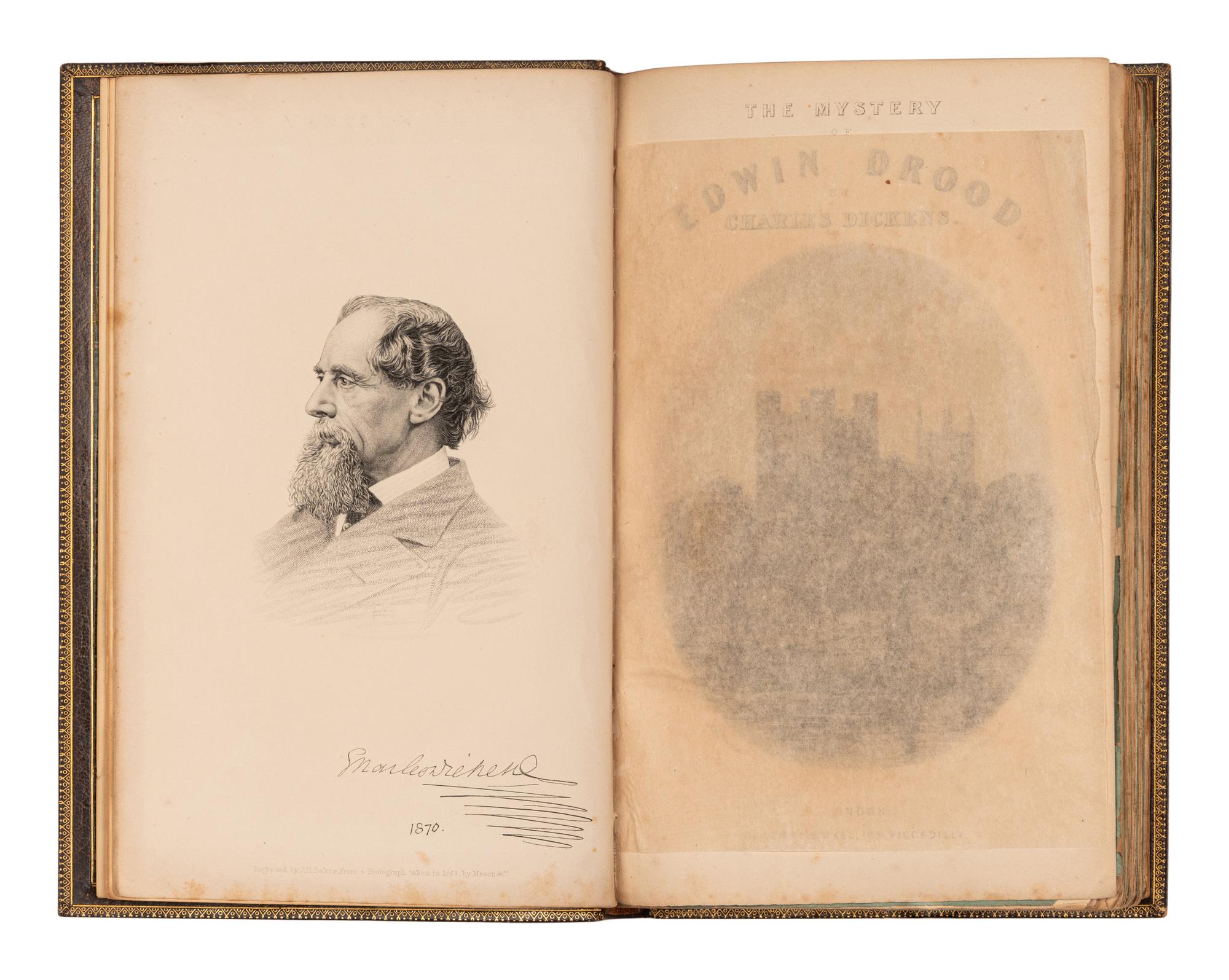 DICKENS, Charles (1812-1870). The Mystery Of Edwin Drood . London: Chapman and Hall, April-September 1870.