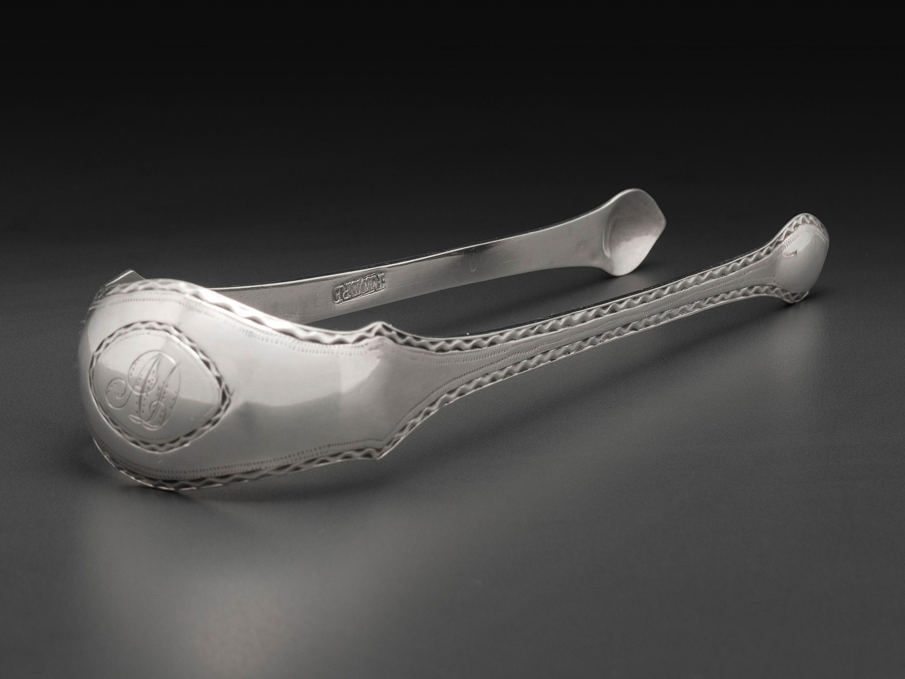 A Pair of American Silver Sugar Tongs