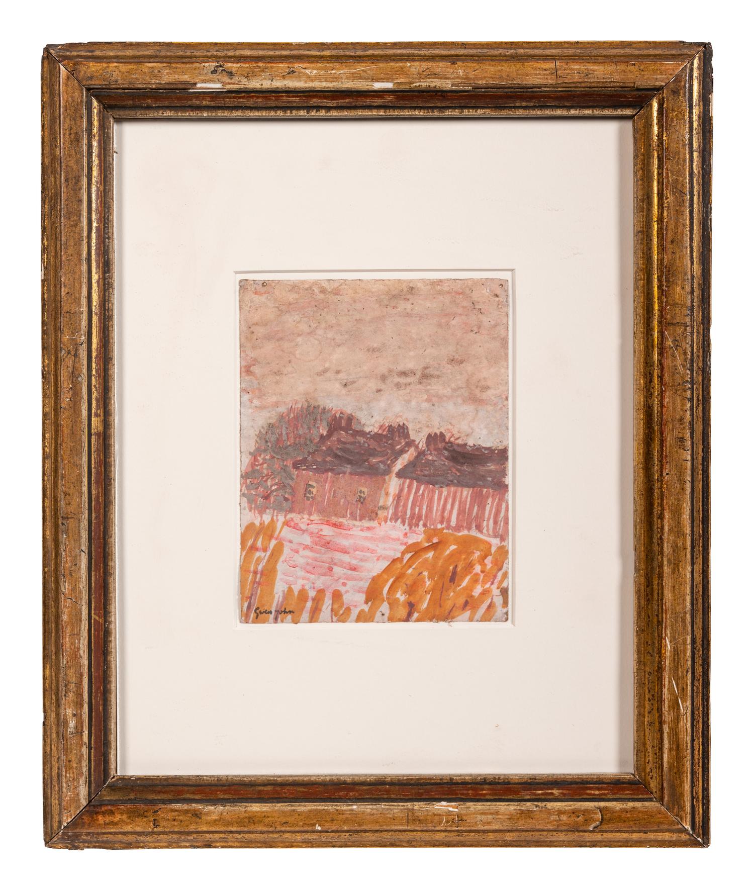 Two Houses in a Landscape , late 1920s