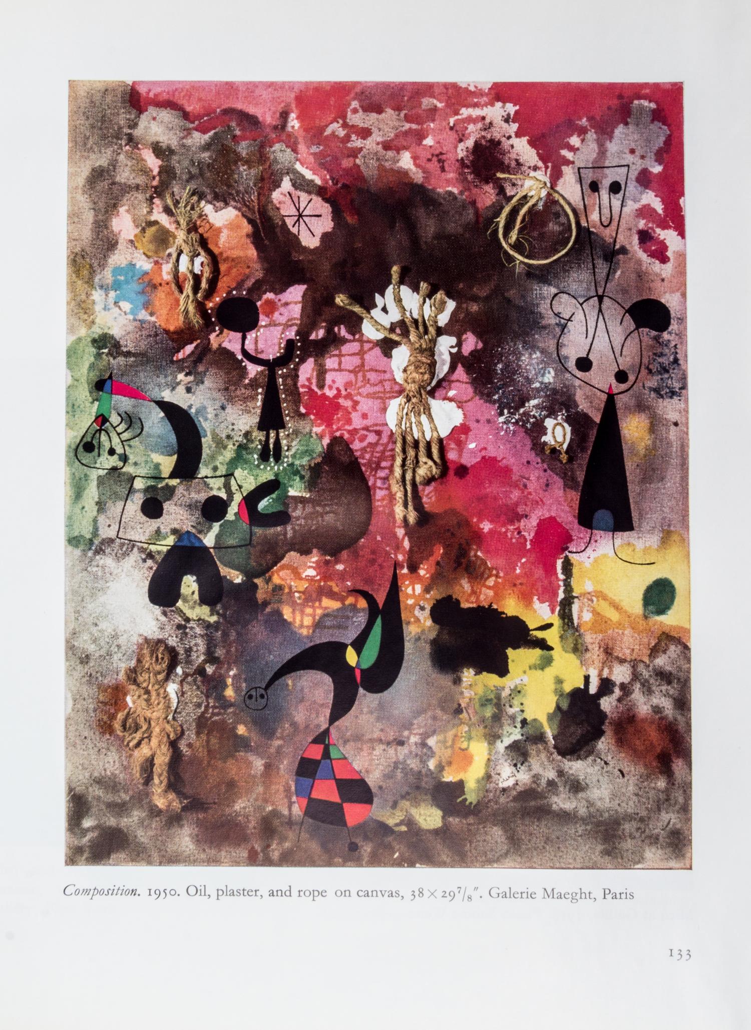 (MIRO, JOAN) SOBY, JAMES THRALL. Joan Miro. New York, 1959. Signed.