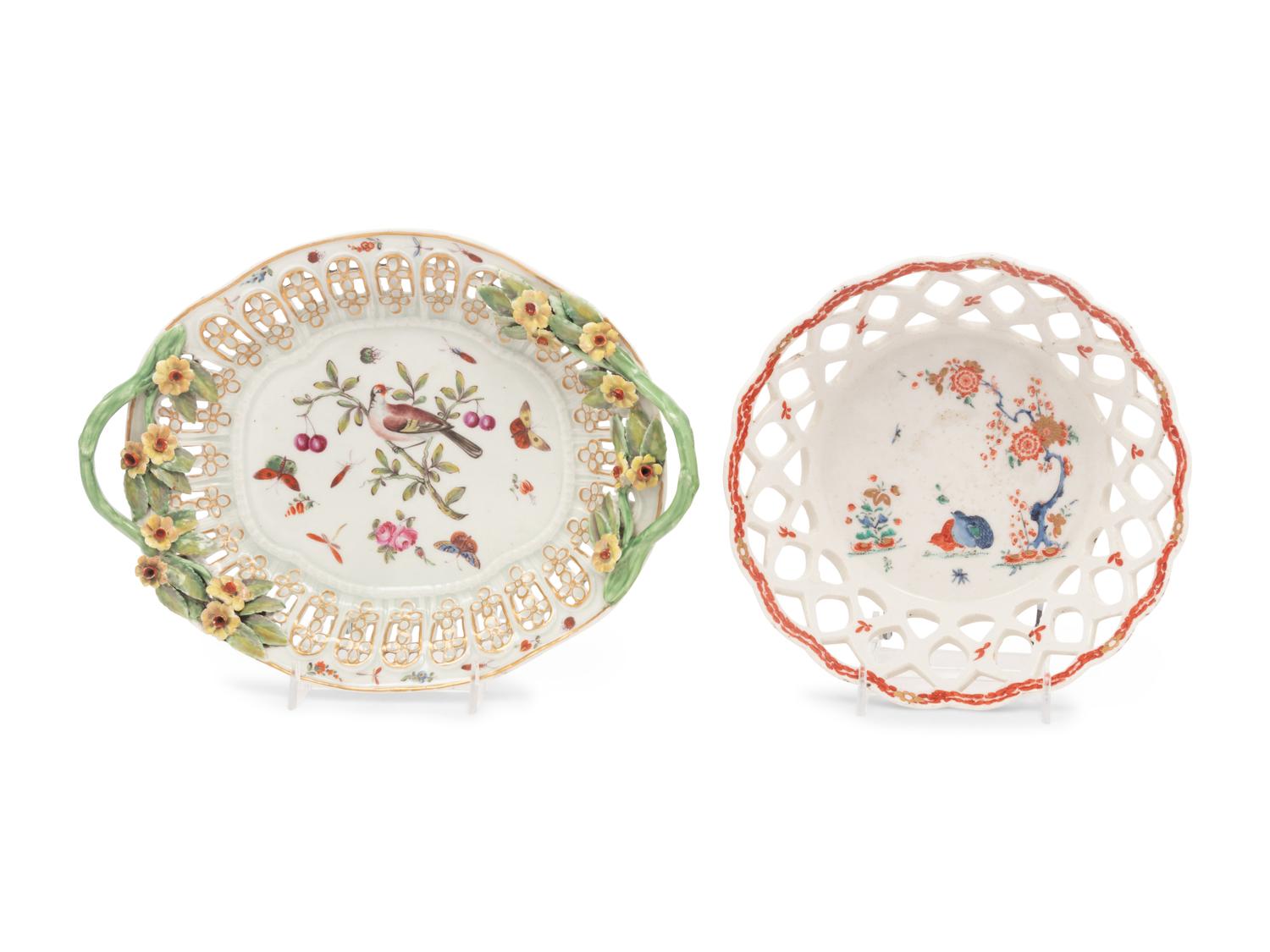Two English Porcelain Dishes