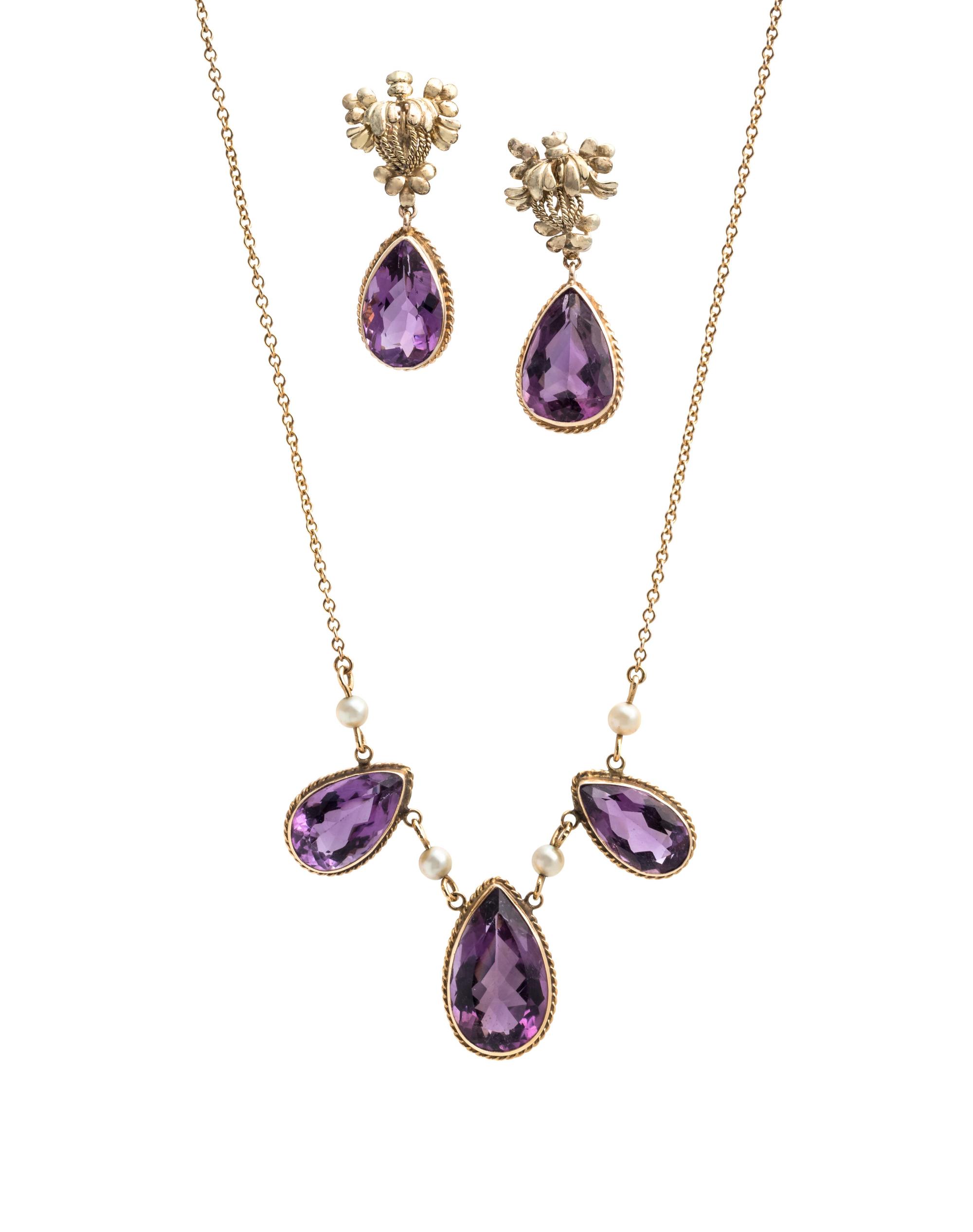 COLLECTION OF AMETHYST JEWELRY