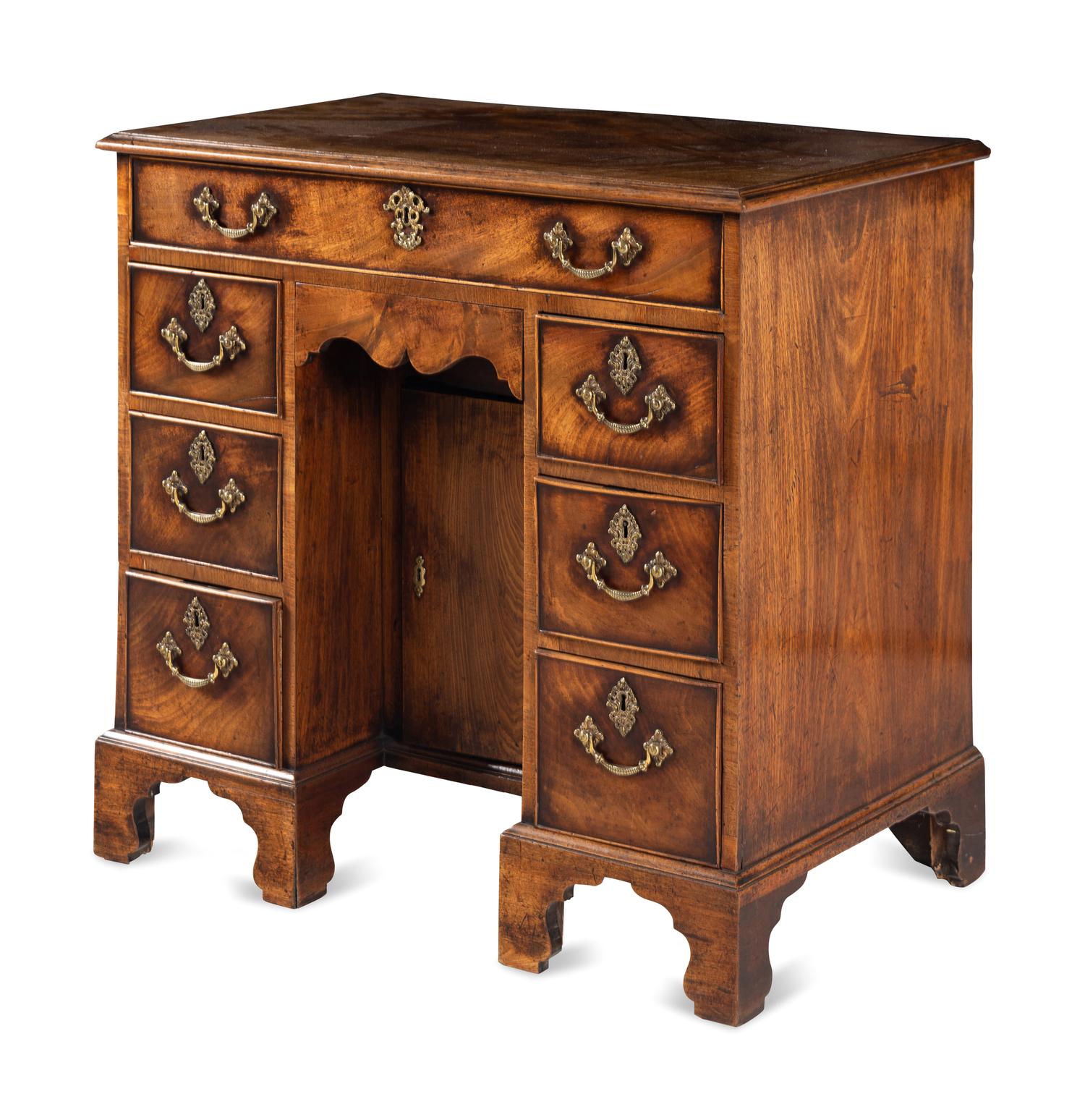 A George II Mahogany Kneehole Desk