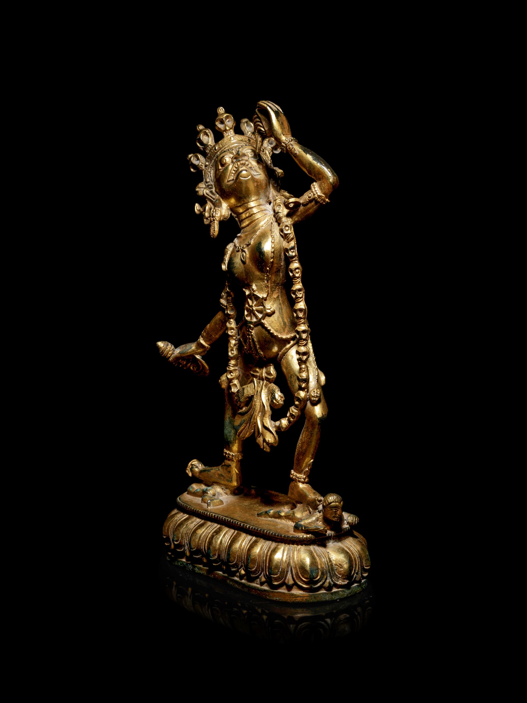 A Tibetan Gilt Bronze Figure of Bodhisattva Vajrayogini