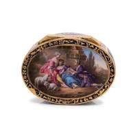 A Louis XVI Gold and Enamel Snuff Box