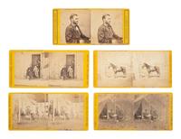 [CIVIL WAR]. 5 stereoviews ft. Ulysses S. Grant and related subjects. NY: E. & H. T. Anthony & Co.