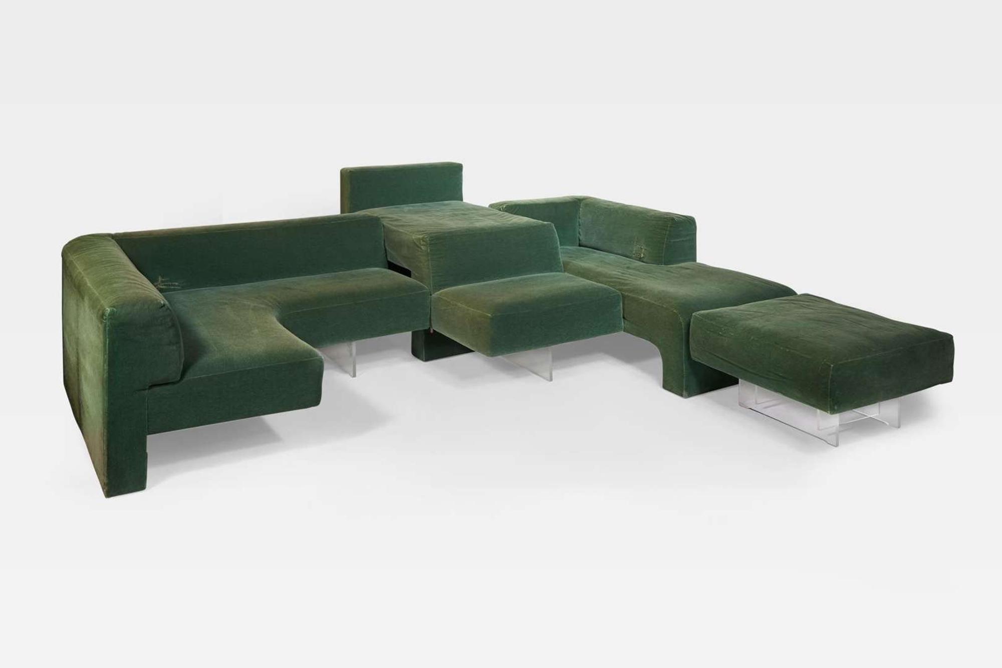 Vladimir Kagan (American, 1927-2016), The Kagan Family Four-Piece Illuminated Omnibus Sofa, Vladimir Kagan Designs, Inc., circa 1970