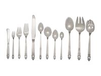 An American Silver Flatware Service