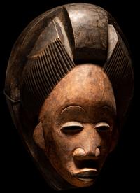 Two Punu Wood Masks