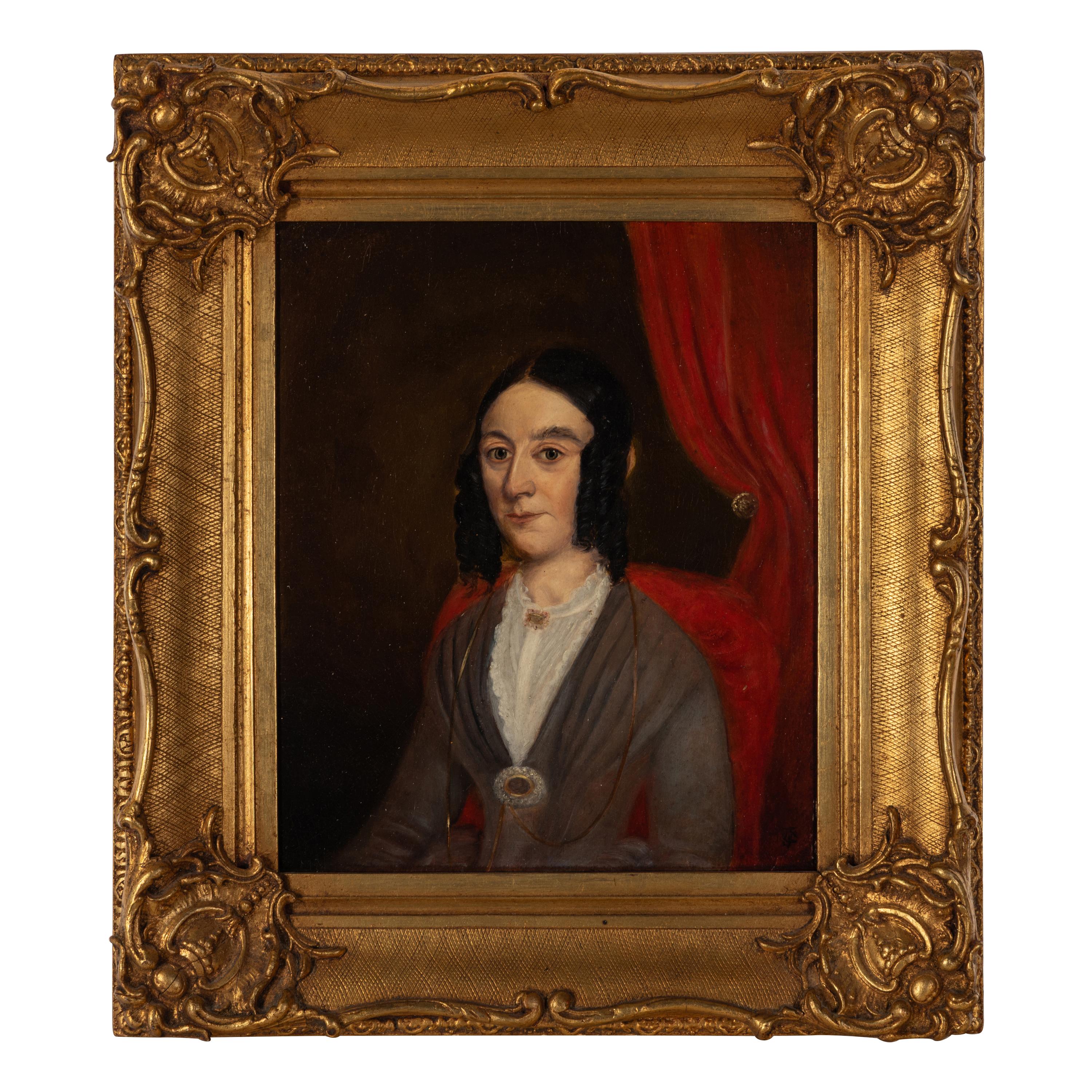 American School, 19th Century — Portrait of a Woman, c. 1860