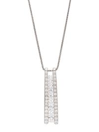 WHITE GOLD AND DIAMOND PENDANT/NECKLACE