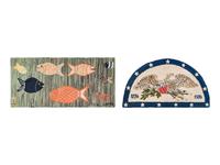 Four Contemporary Animal Hooked Rugs