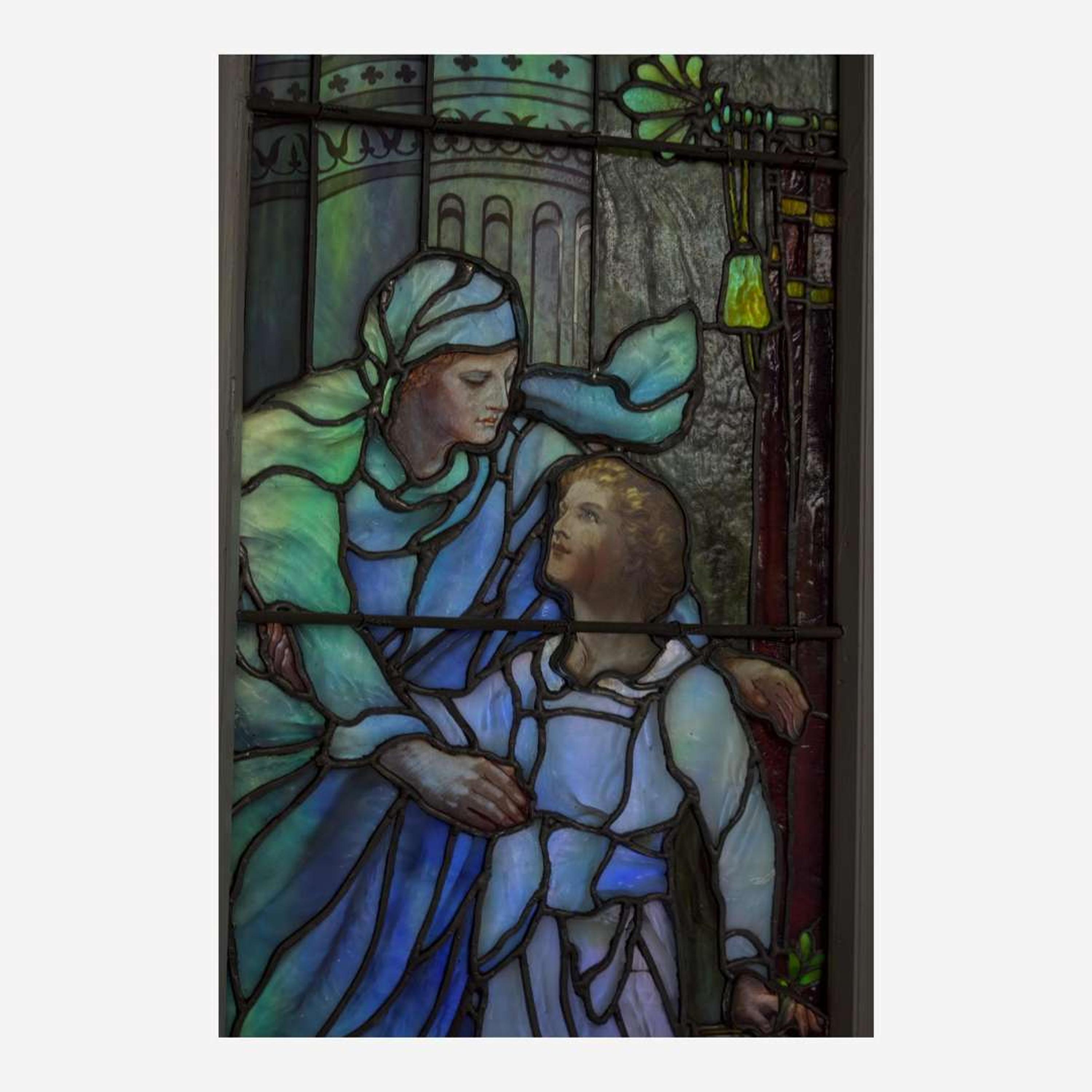 Tiffany Studios "Boy Christ in the Temple", The George Munson Curtis Memorial Window, St. Andrew's Episcopal Church, Meriden, Connecticut, 1917