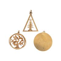 COLLECTION OF YELLOW GOLD CHARMS