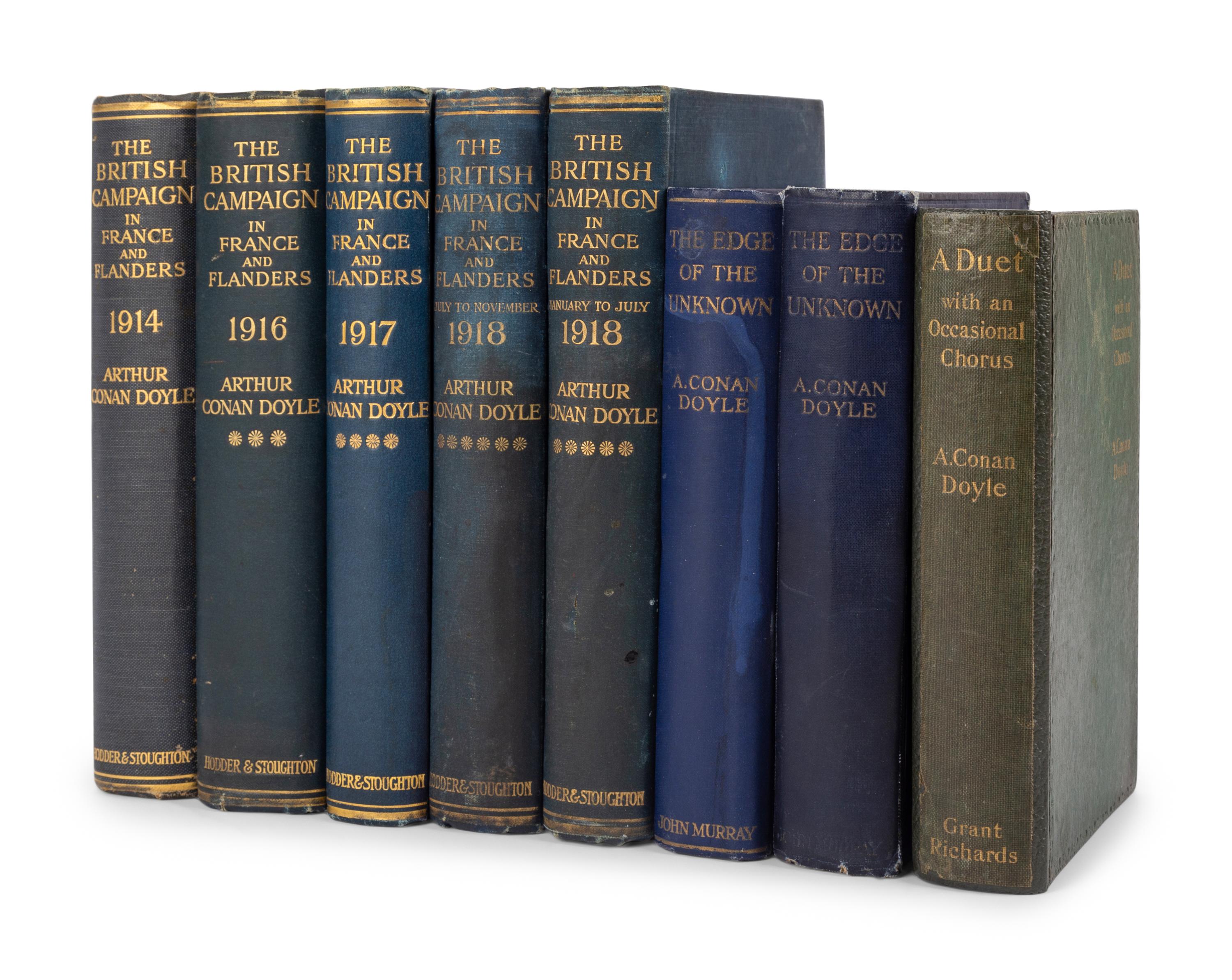 DOYLE, Arthur Conan, Sir (1859-1930). A group of 9 works, comprising: