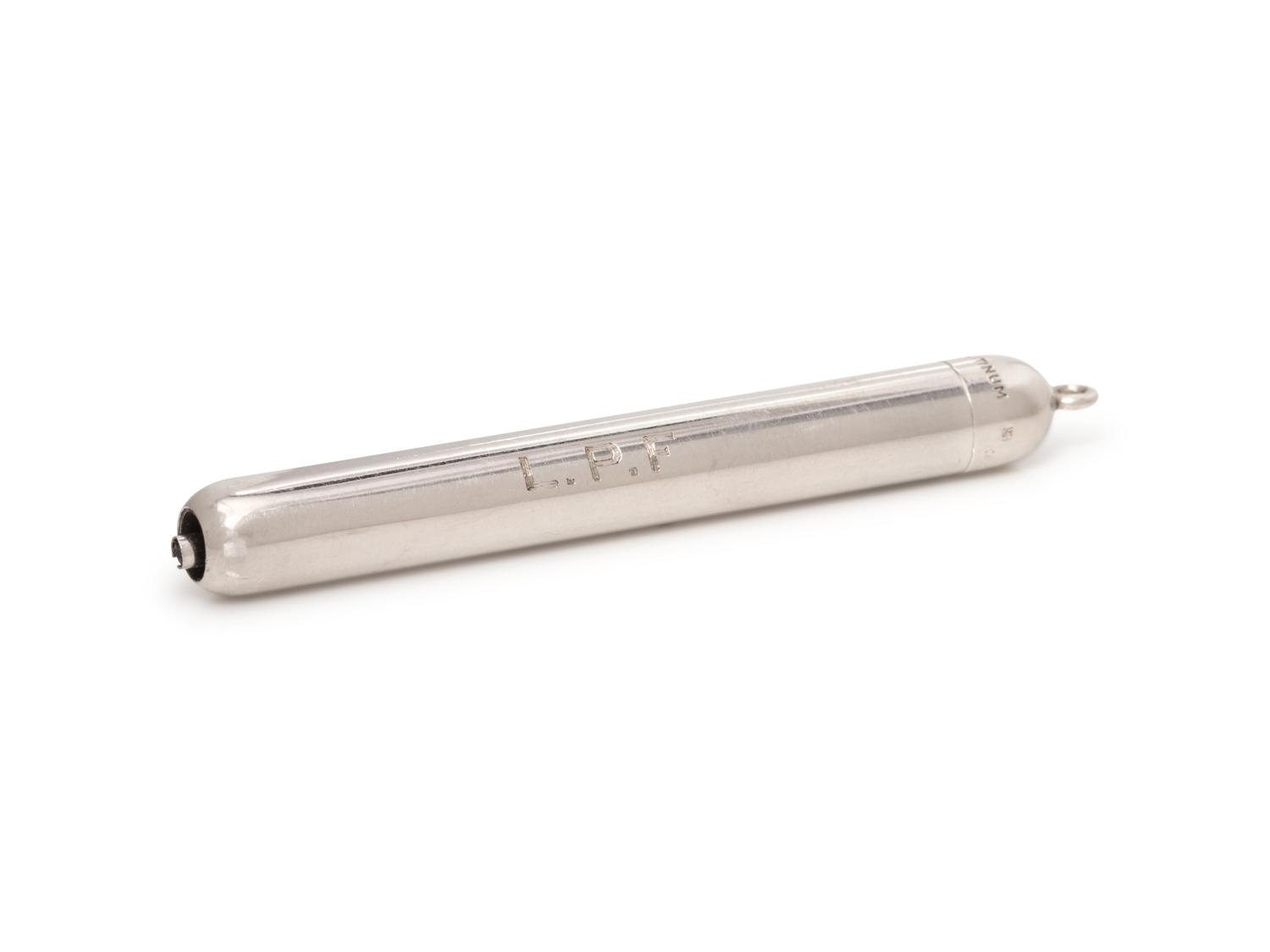CARTIER, PLATINUM PEN PENDANT