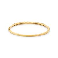 EMERALD AND DIAMOND BANGLE BRACELET