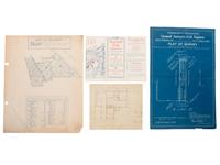 [MAPS & ATLASES -- CHICAGO]. A large group of maps, blueprints, and bonds of Chicago real estate and land development, comprising: