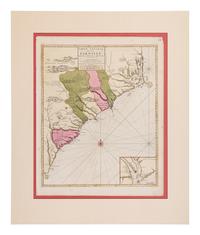 [MAP]. MORTIER, Pierre (1661-1711). Carte General de la Caroline . Amsterdam, 1700.