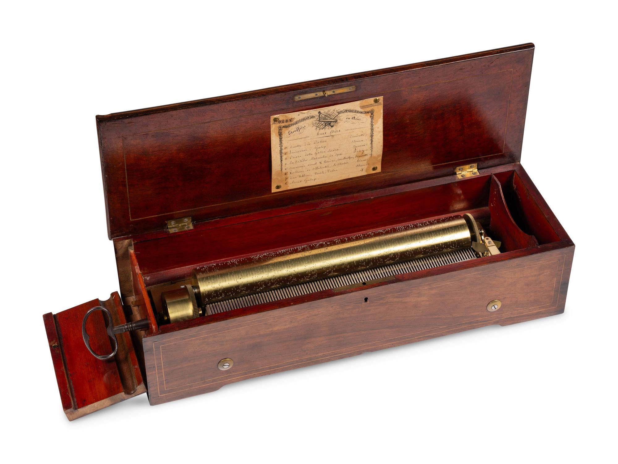 An Eight-Air Keywind Music Box by David Lecoultre
