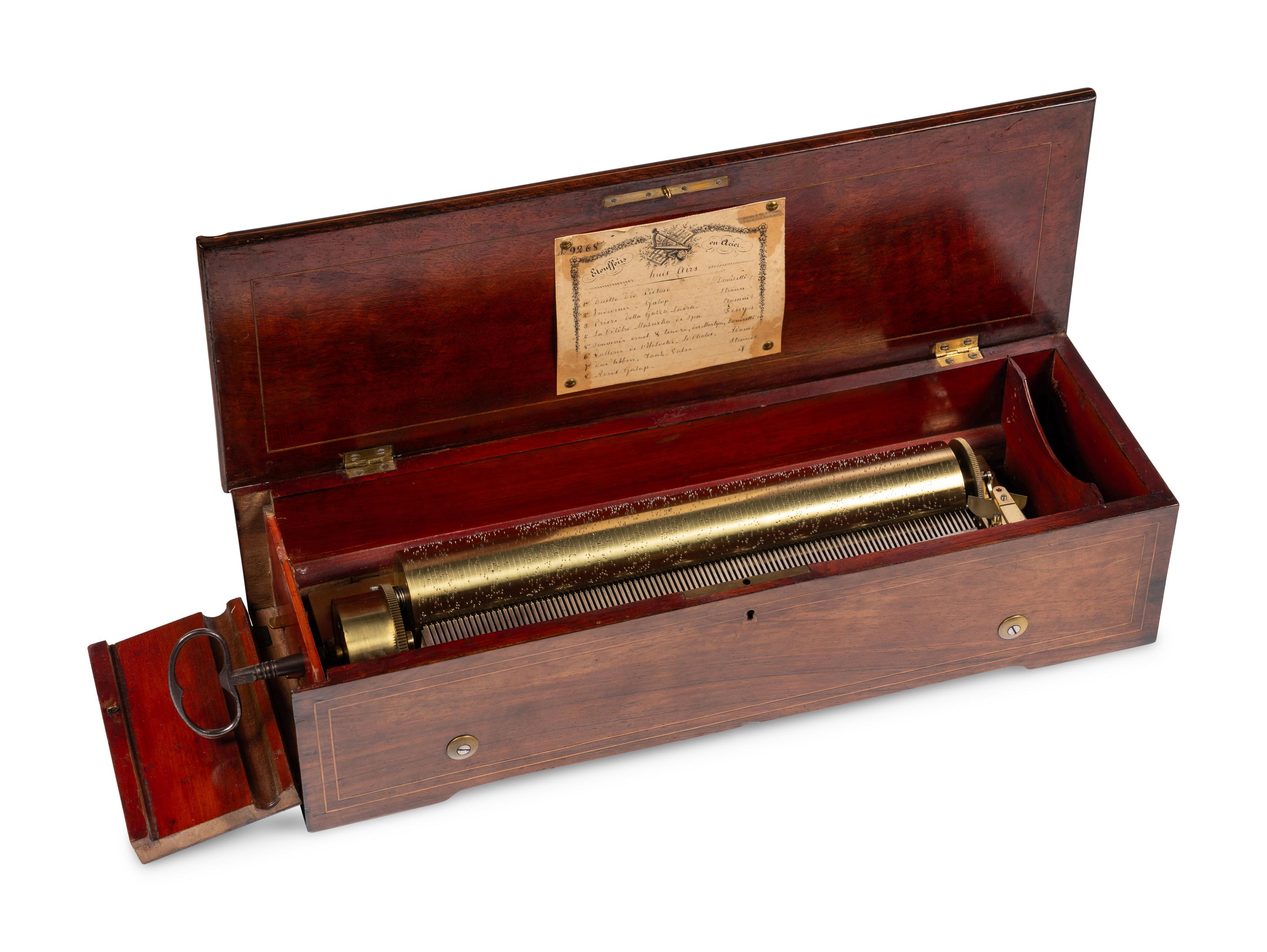An Eight-Air Keywind Music Box by David Lecoultre