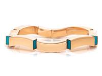 VHERNIER, ROSE GOLD AND TURQUOISE ‘VENTO’ BRACELET