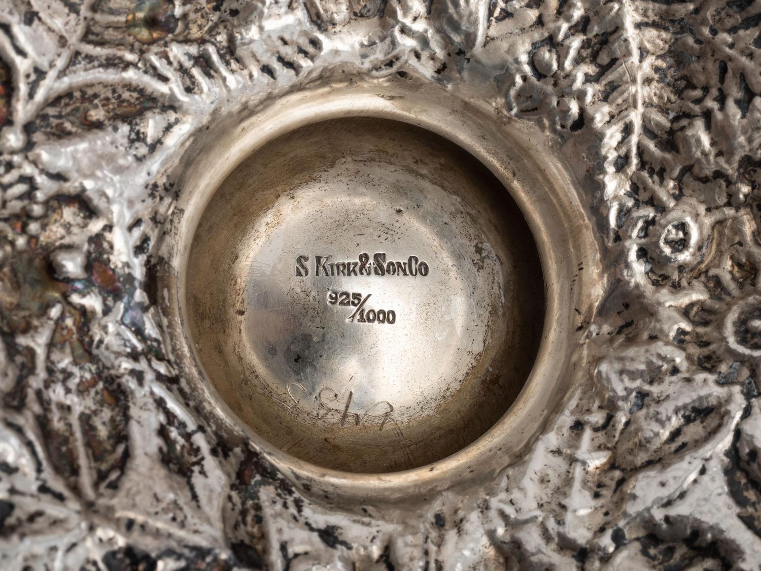 Three American Silver Repousse Table Wares