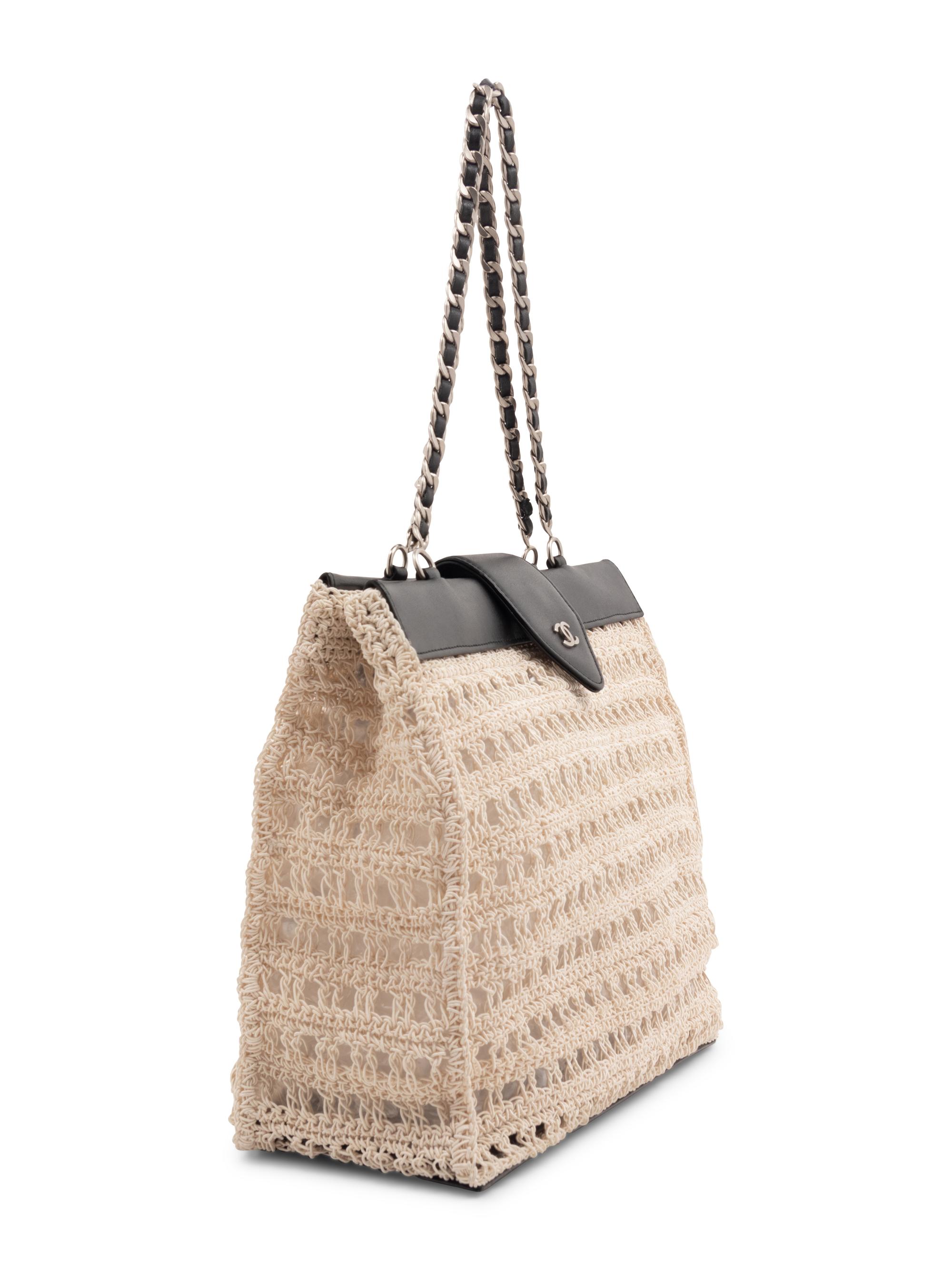 Chanel Braided Cord and Leather Bag, 1997-1999