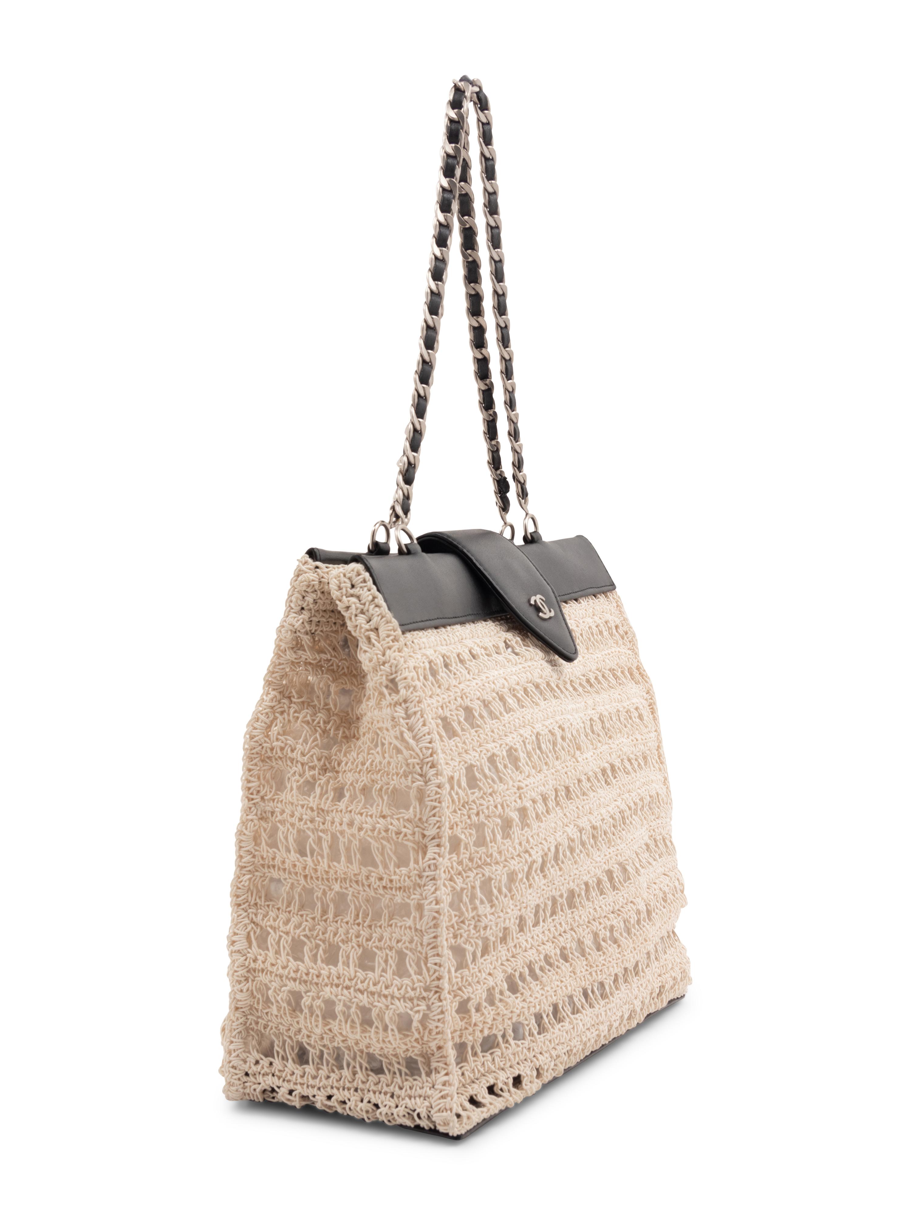 Chanel Braided Cord and Leather Bag, 1997-1999