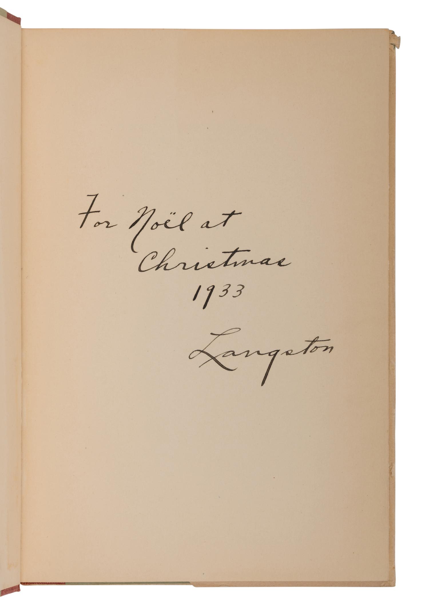 [HUGHES, Langston (1901-1967)]. BROWN, Sterling A. Southern Road . New York: Harcourt, Brace and Company, 1932.