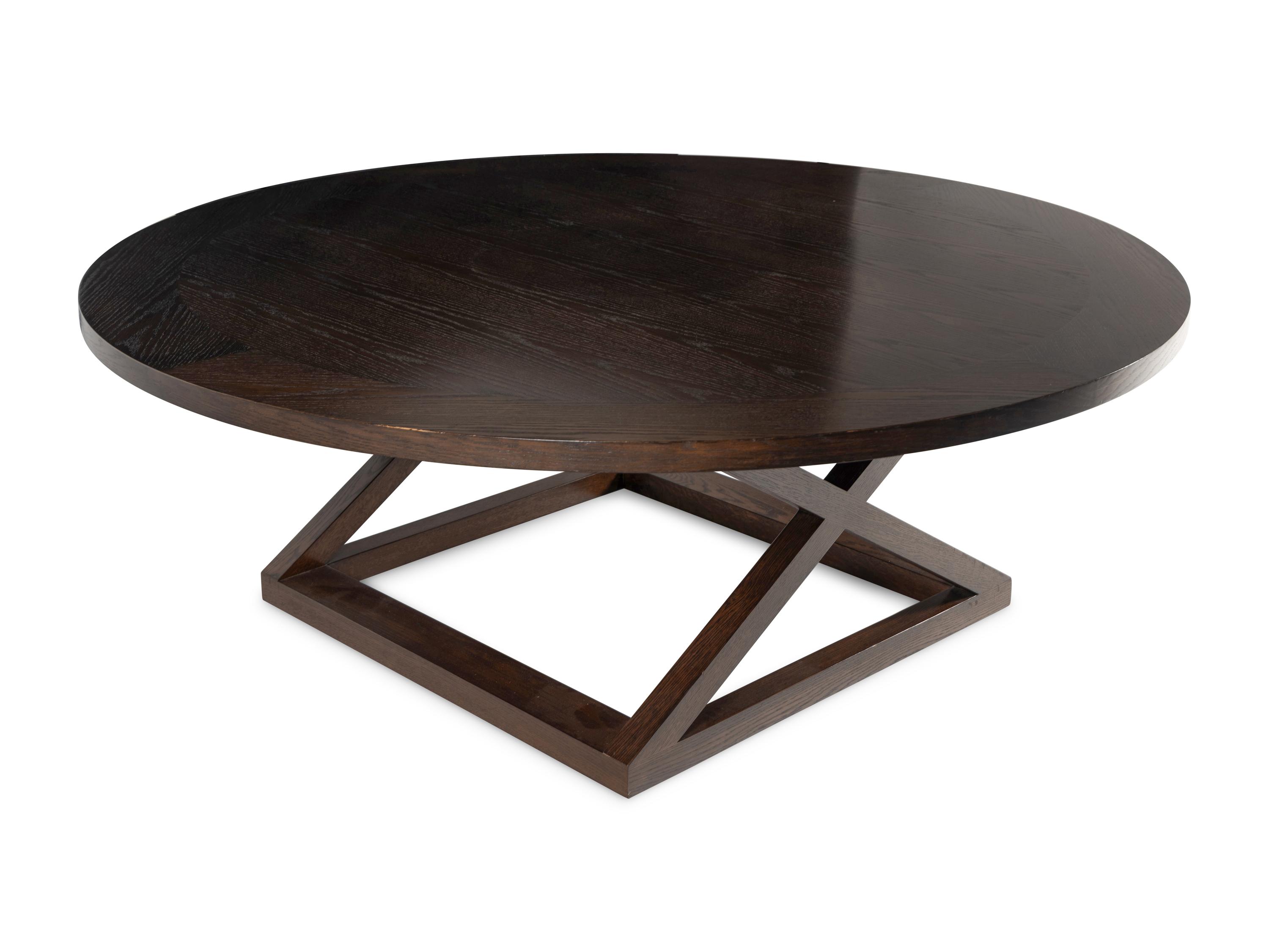 A Contemporary Stained Oak Dining Table