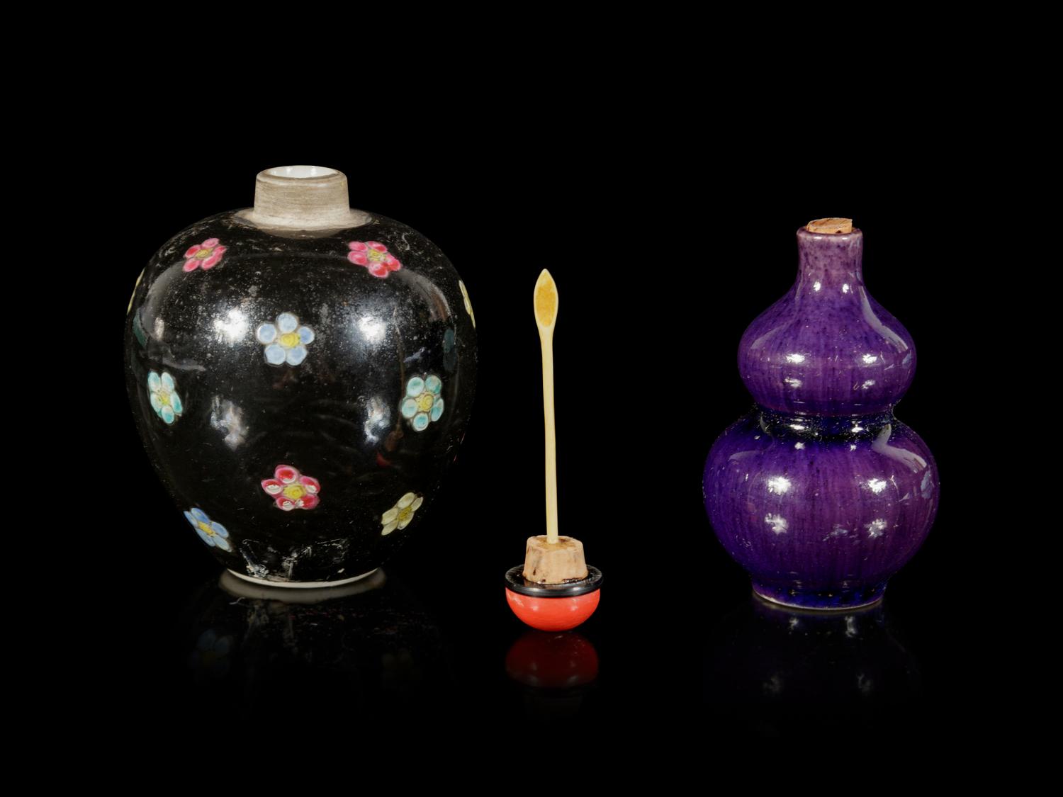 Two Porcelain Snuff Bottles