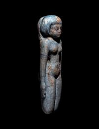 An Egyptian Faience Female Figure