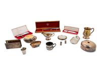 A Collection of Silver-Plate Table and Flatware Articles