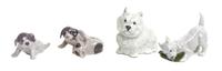 A Group of Four Royal Copenhagen Porcelain Figures Width of widest 4 3/4 inches. — 20TH CENTURY