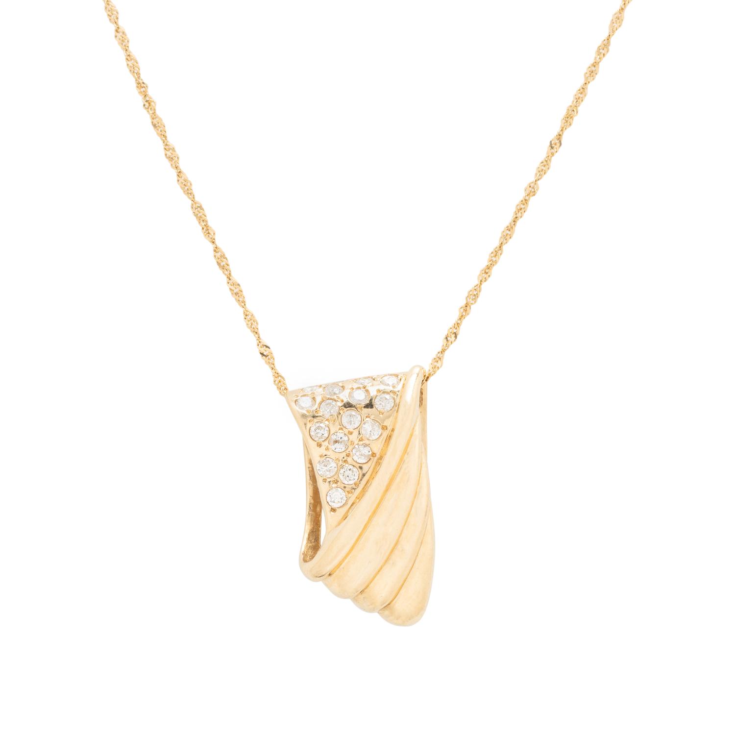 COLLECTION OF YELLOW GOLD AND DIAMOND JEWELRY