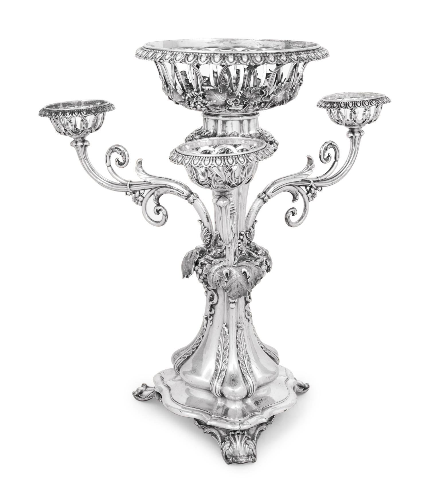 An English Silver-Plate Épergne