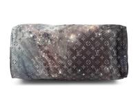 Louis Vuitton Limited Edition Keepall Bandoulière 50 in Black Monogram Canvas with Galaxy Print, Virgil Abloh, Spring Summer 2019