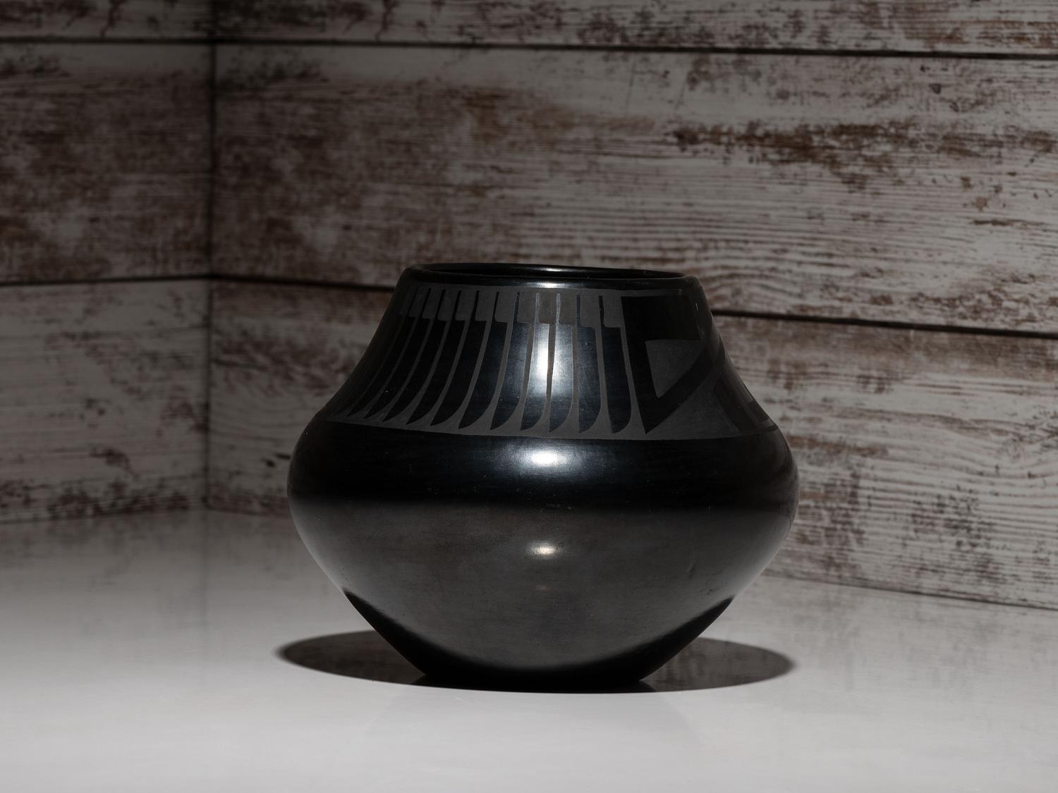 Blackware Pottery Jar, 1925-1943