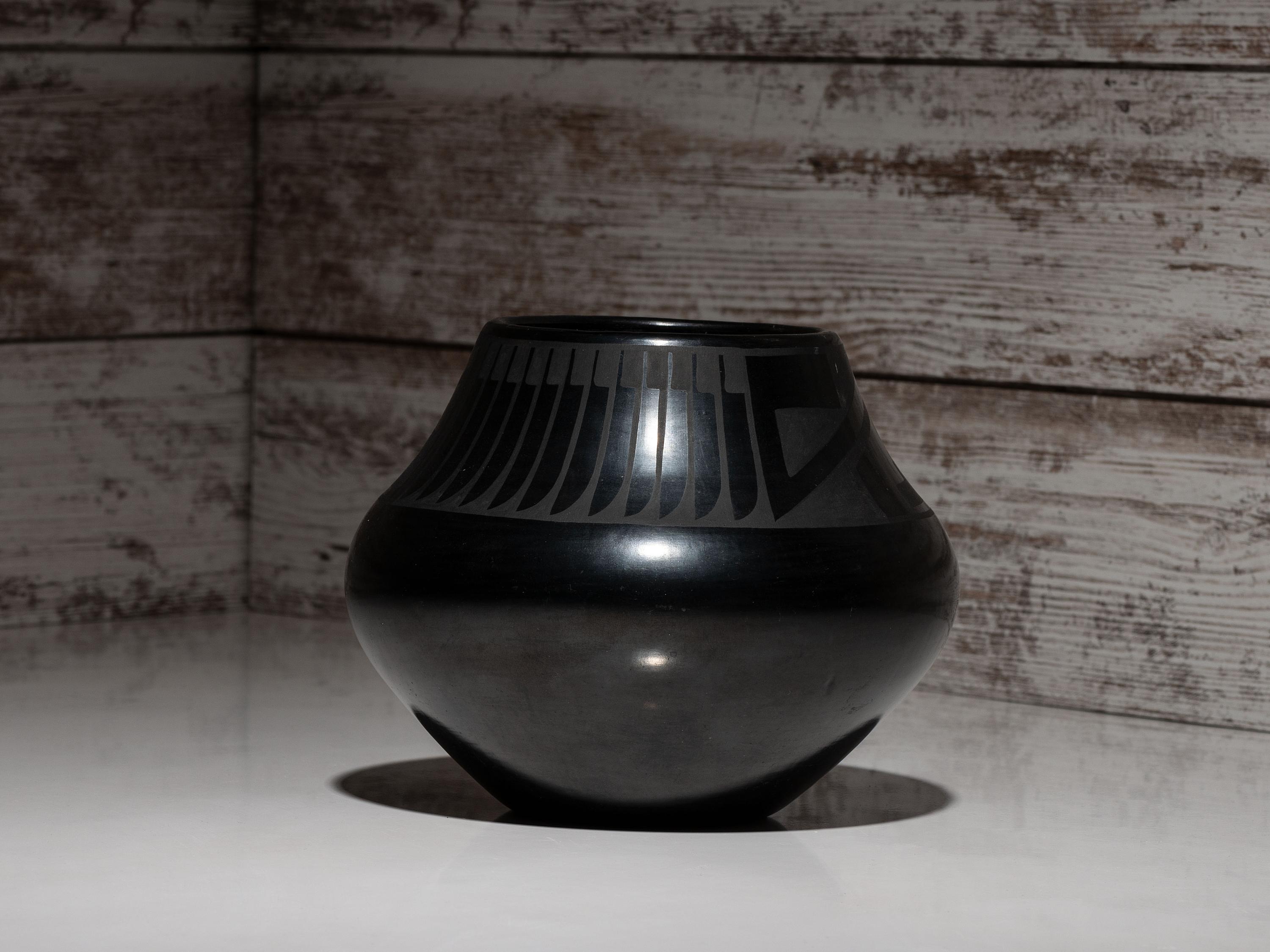 Blackware Pottery Jar, 1925-1943