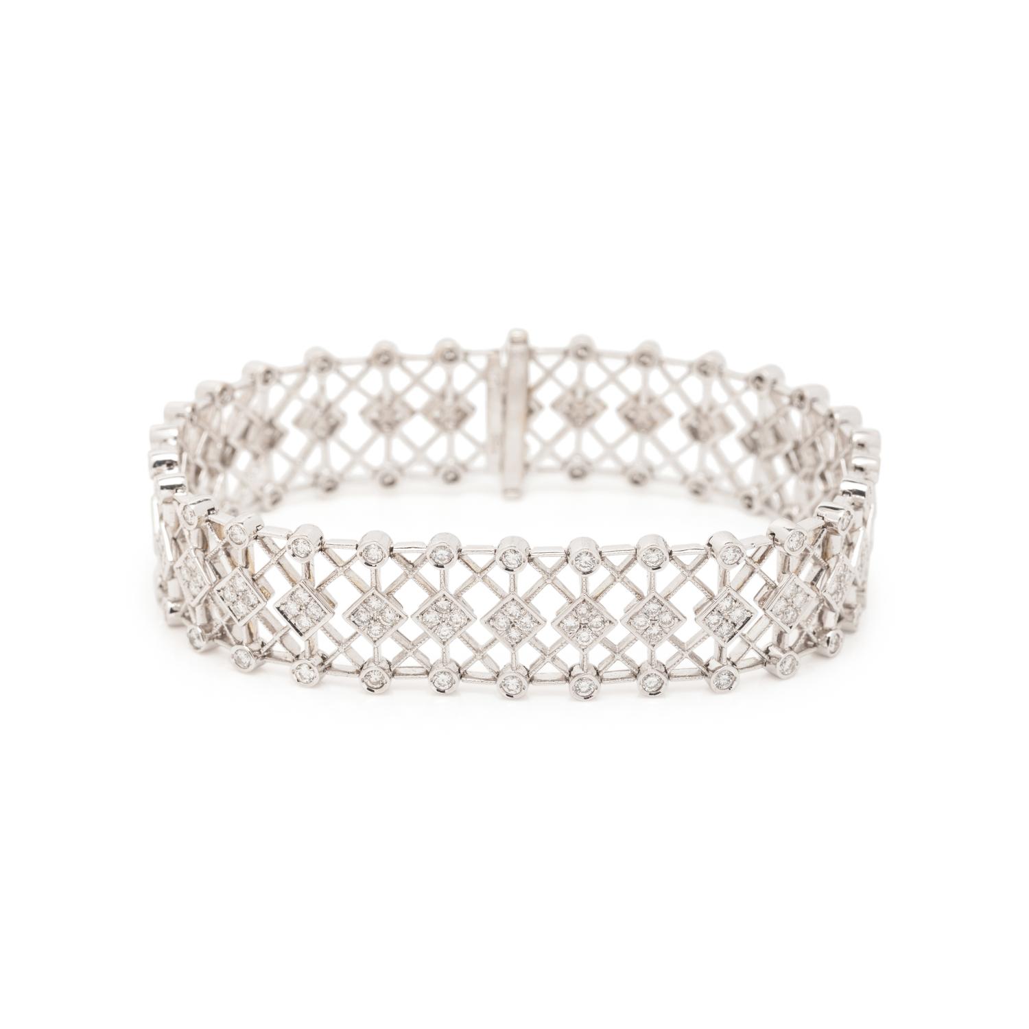 WHITE GOLD AND DIAMOND BRACELET