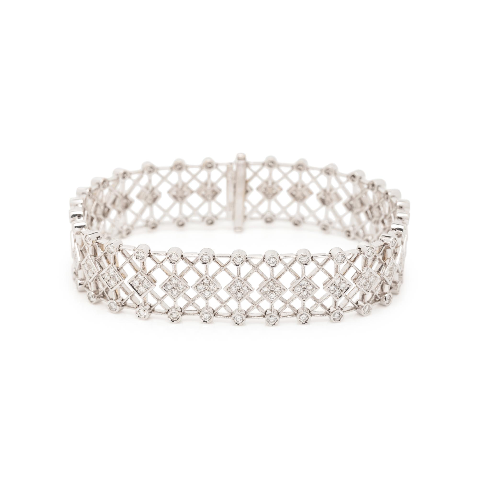 WHITE GOLD AND DIAMOND BRACELET