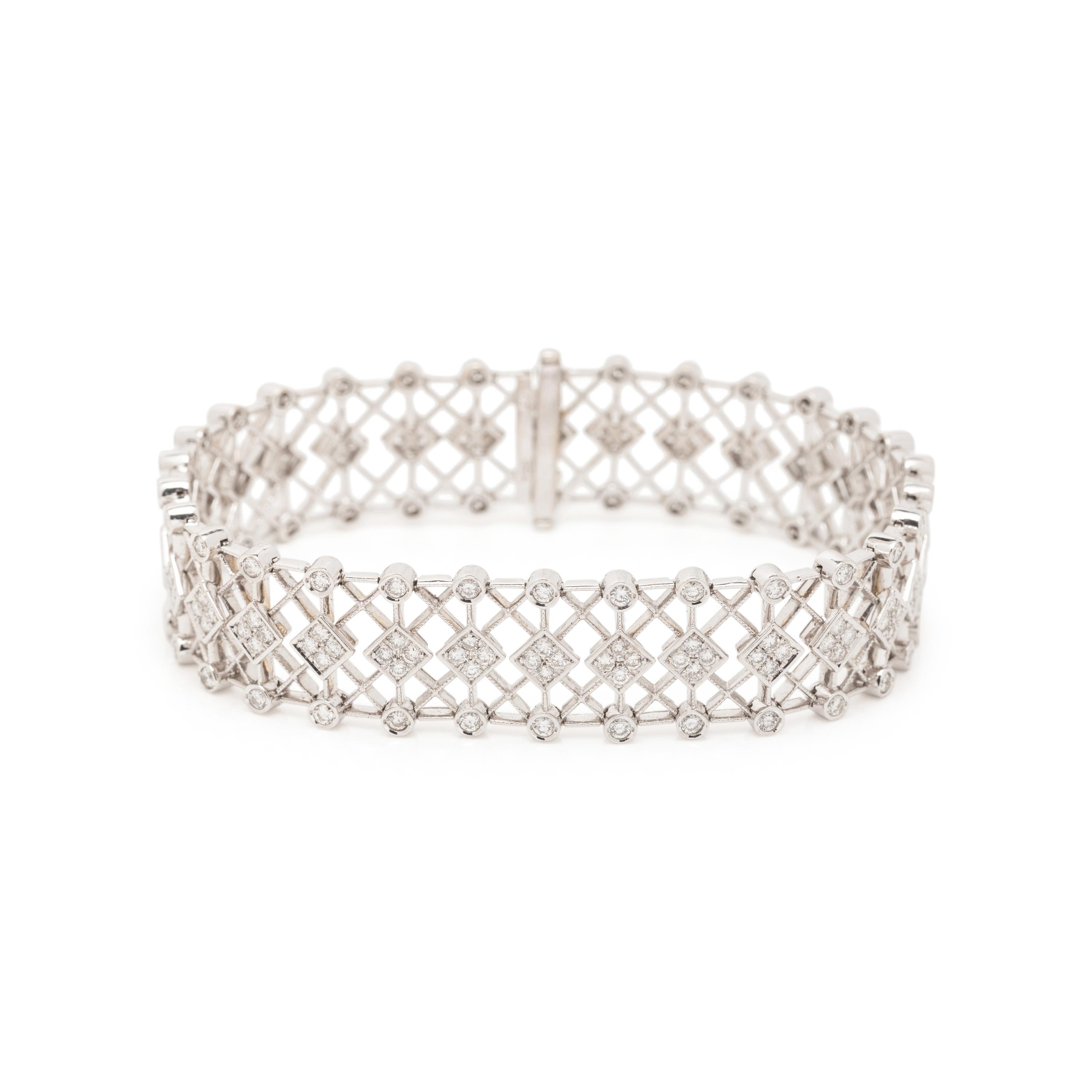 WHITE GOLD AND DIAMOND BRACELET