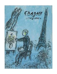 CHAGALL, Marc (1887-1985). Chagall Lithographs. Vol.I: Monte Carlo: André Sauret, 1960; Vol.II: Monte Carlo and Boston: André Sauret and Boston Book and Art Shop, Inc., 1963; Vol.III: Paris: André Sauret, 1969; Vols.IV, V and VI: New York: Crown Publishers, Inc., 1974, 1984, 1986.