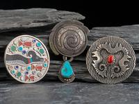 Navajo, Zuni, and Cochiti Pins/Pendants